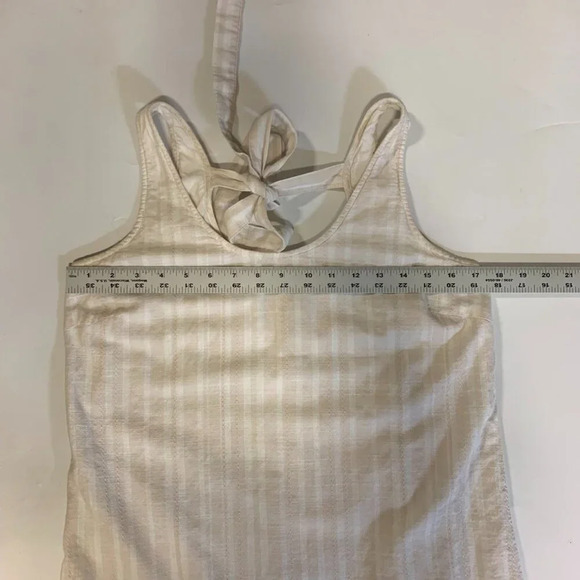 Cloth & Stone Women's Striped Ivory Lined Pullover Sleeveless Dress Size PS - Picture 11 of 13